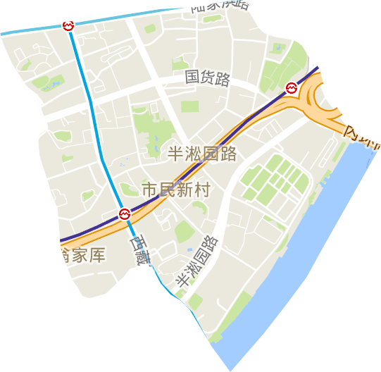 半淞园路街道电子地图