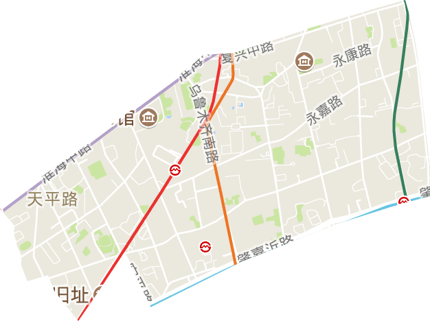 天平路街道电子地图