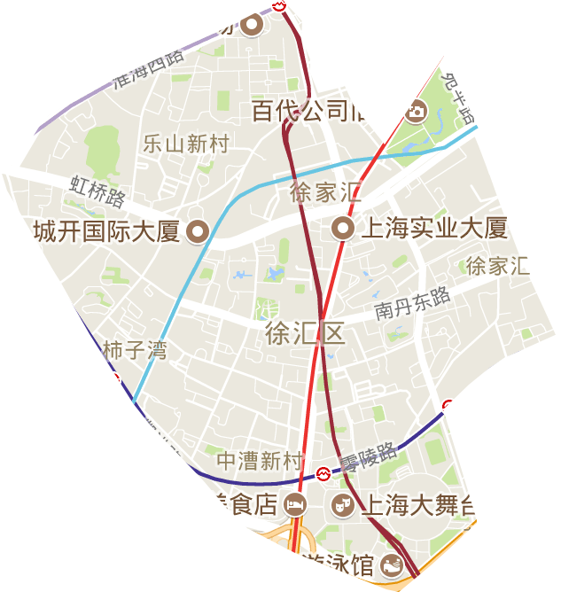 徐家汇街道电子地图