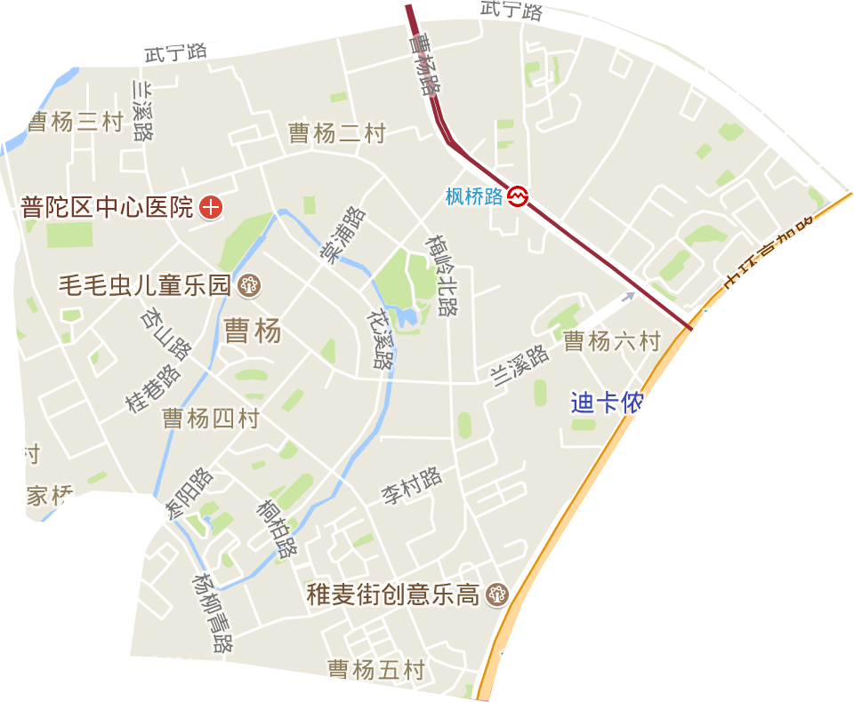 曹杨新村街道电子地图