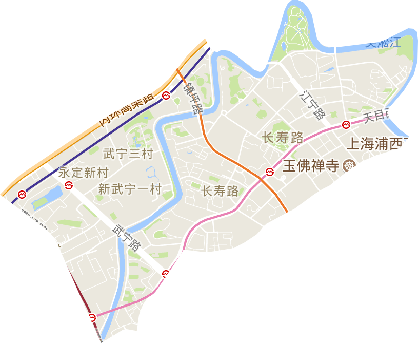 长寿路街道电子地图