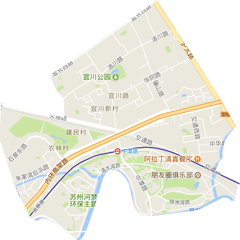 宜川路街道电子地图
