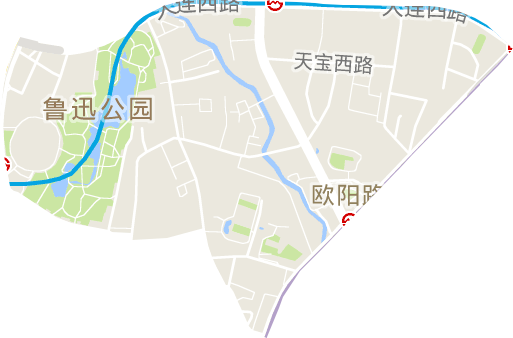 欧阳路街道电子地图