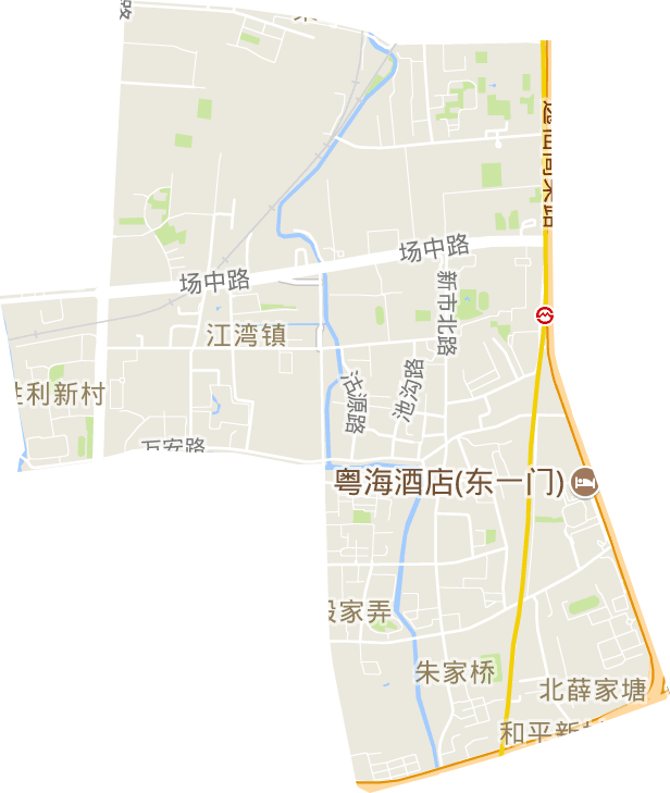 江湾镇街道电子地图