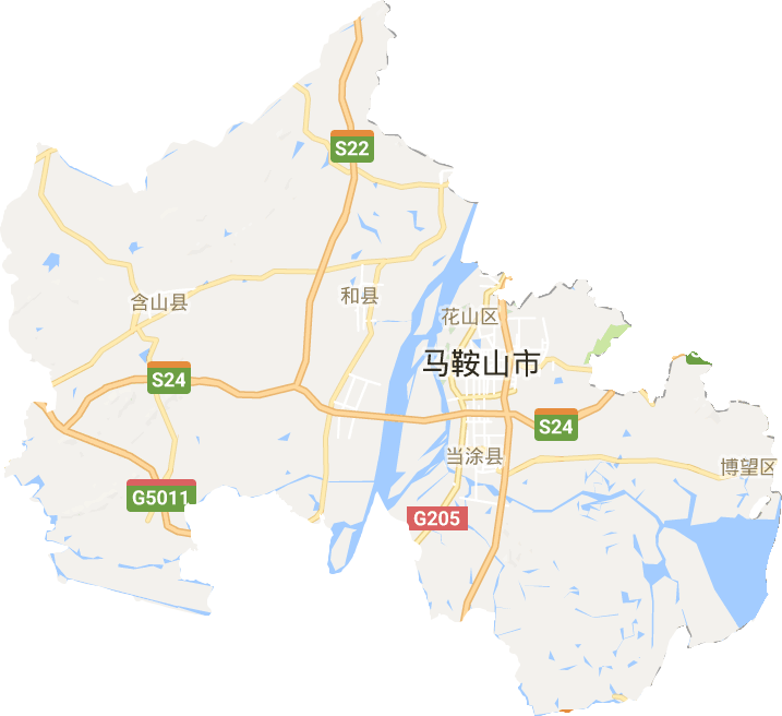 马鞍山市电子地图
