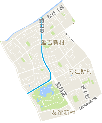 延吉新村街道电子地图