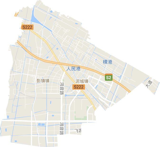 泥城镇电子地图