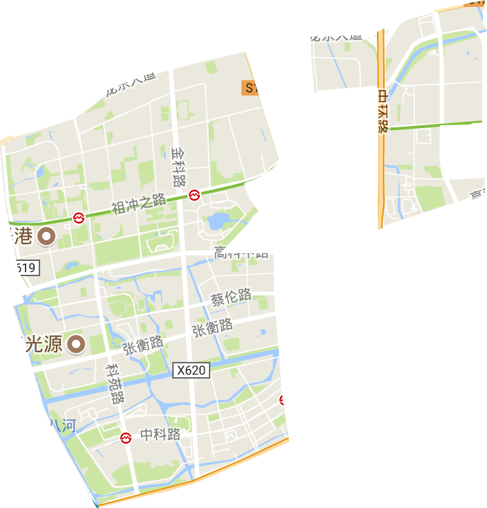 张江高科技园区电子地图