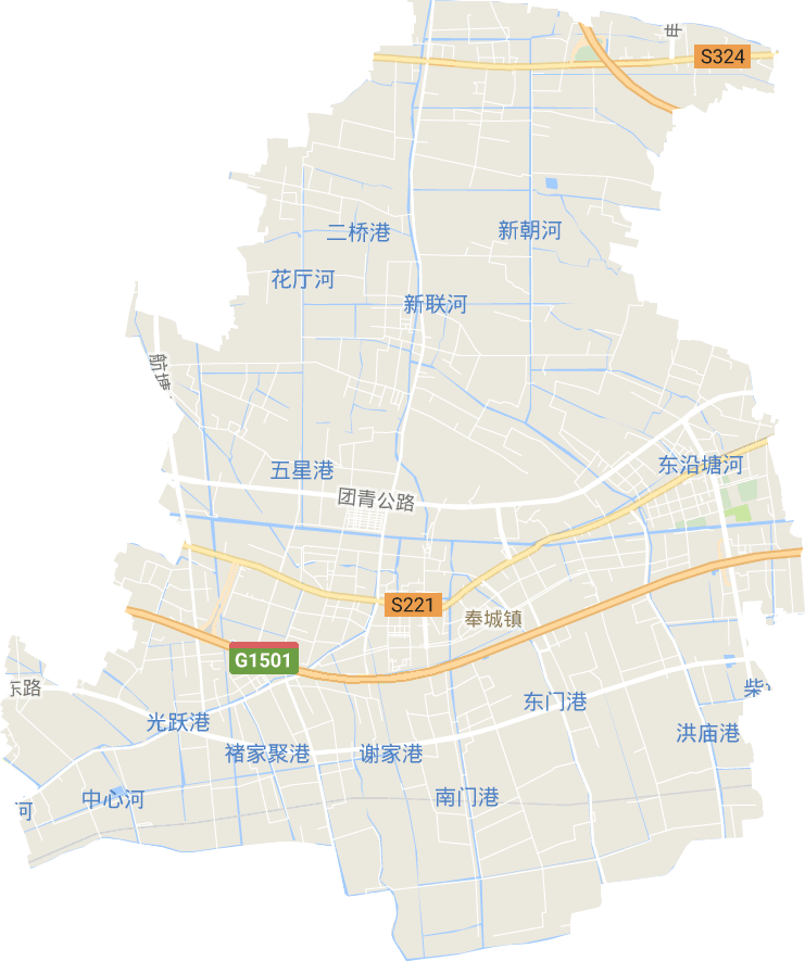 奉城镇电子地图