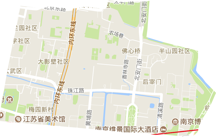 梅园新村街道电子地图