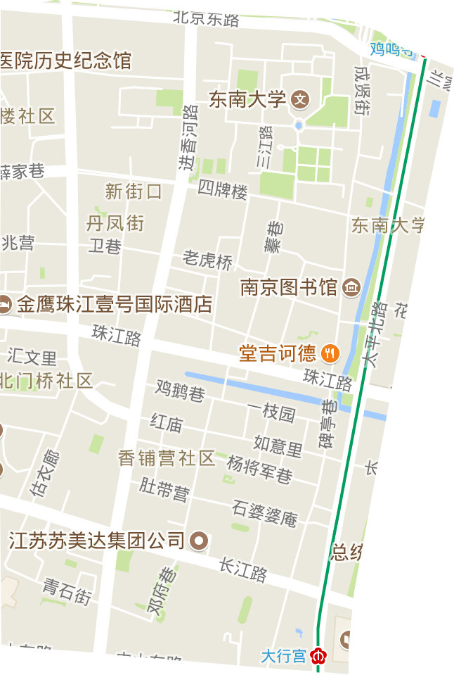 新街口街道电子地图