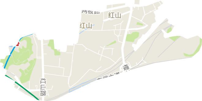 红山街道电子地图