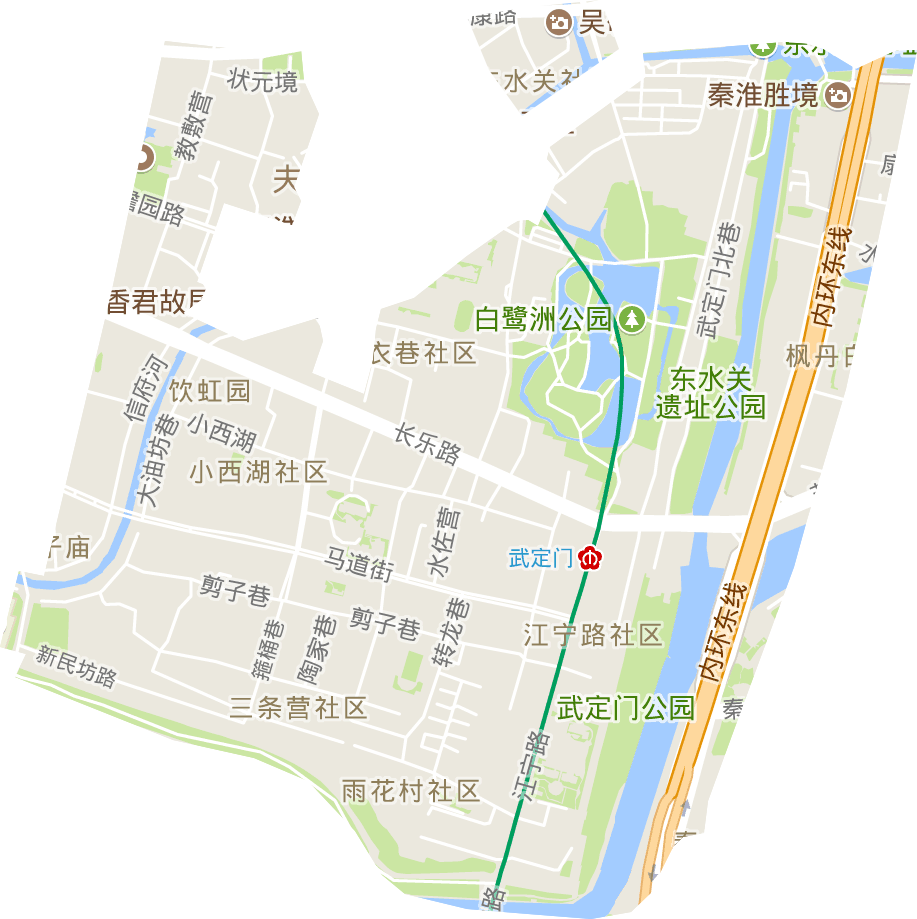 夫子庙街道电子地图