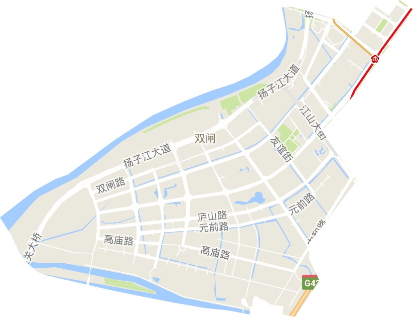 双闸街道电子地图