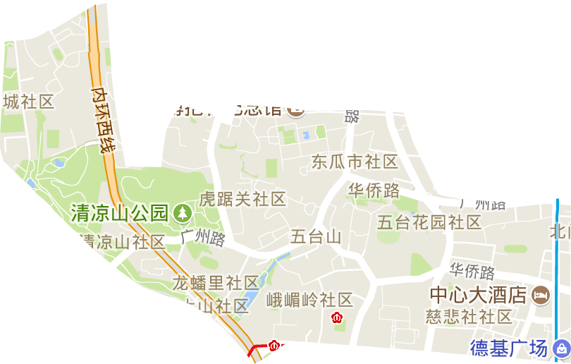 华侨路街道电子地图