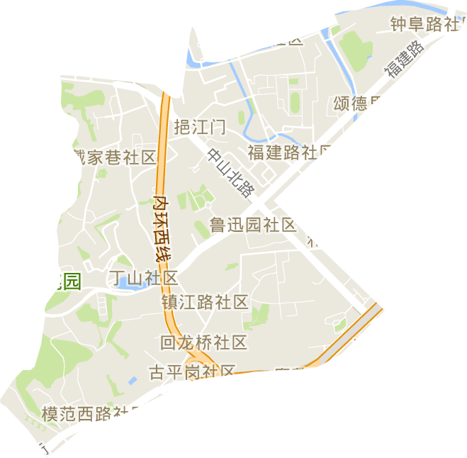 挹江门街道电子地图