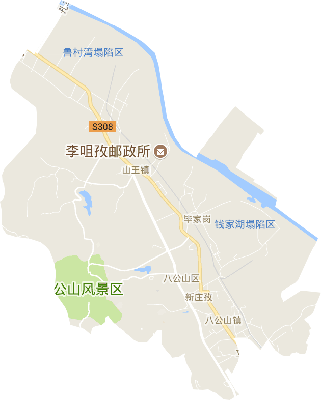 八公山区电子地图