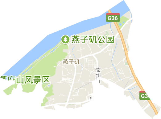 燕子矶街道电子地图