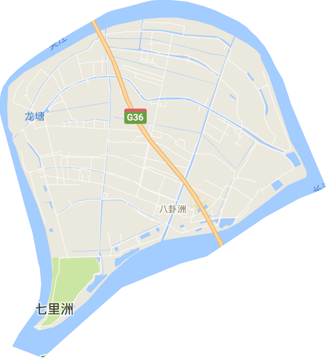 八卦洲街道电子地图