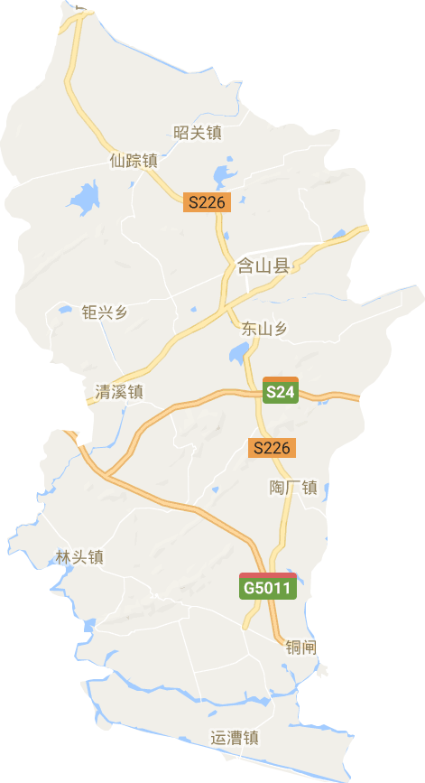 含山县电子地图