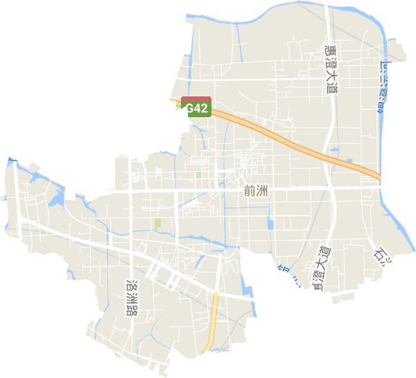 前洲街道电子地图