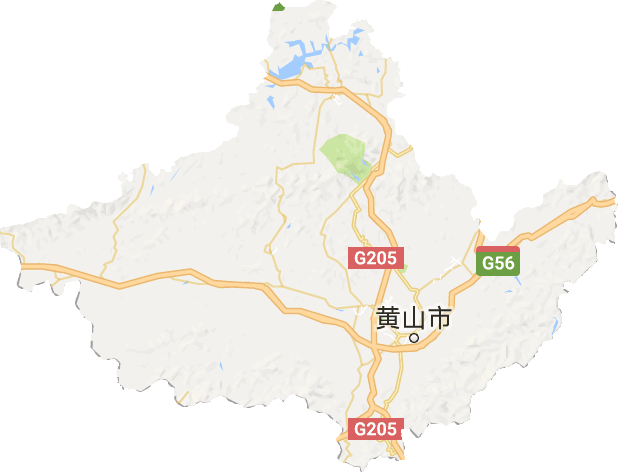 黄山市电子地图