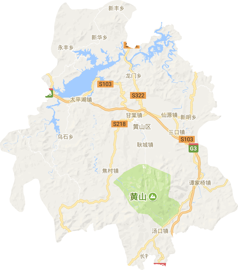 黄山区电子地图