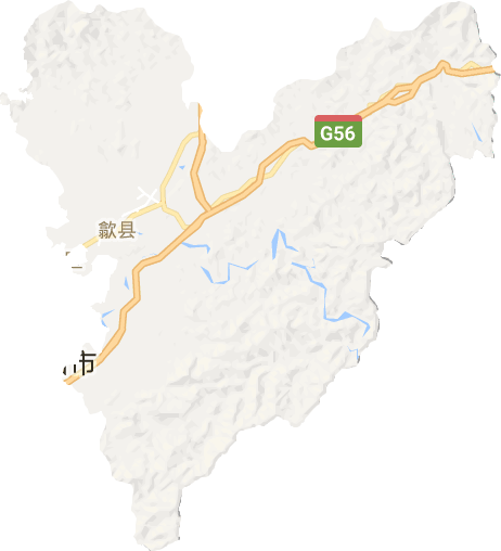 歙县电子地图
