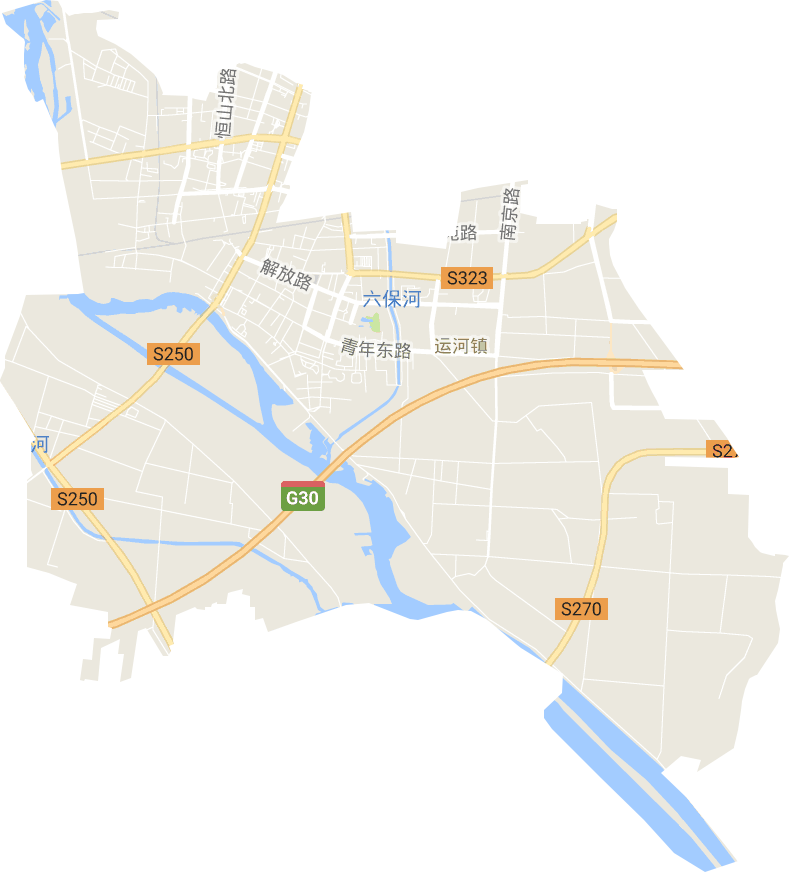 运河街道电子地图