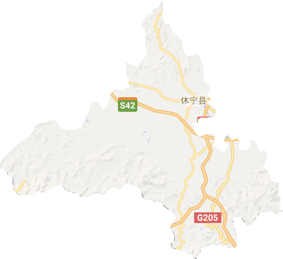 休宁县电子地图