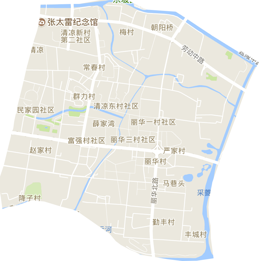 茶山街道电子地图