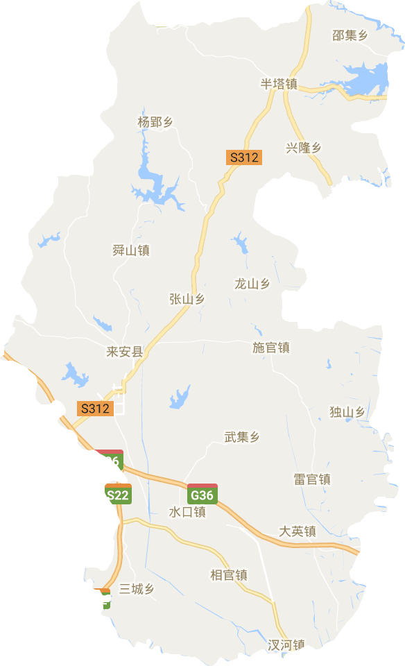 来安县电子地图