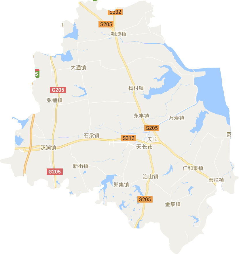 天长市电子地图