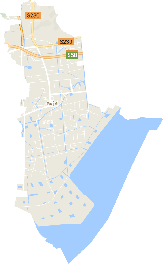 横泾街道电子地图