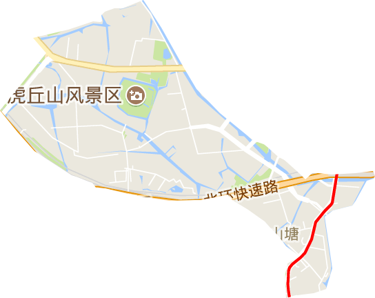 虎丘街道电子地图