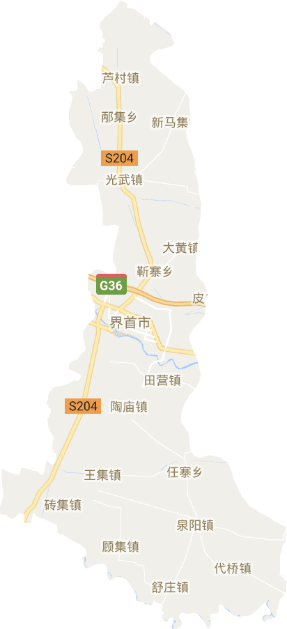 界首市电子地图