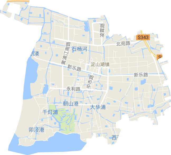淀山湖镇电子地图