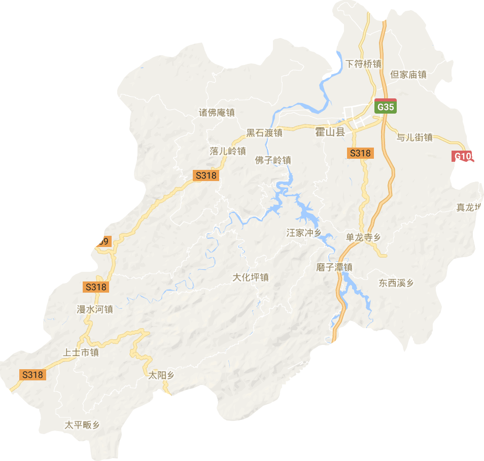 霍山县电子地图