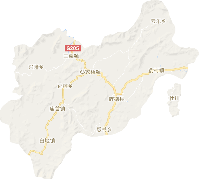 旌德县电子地图