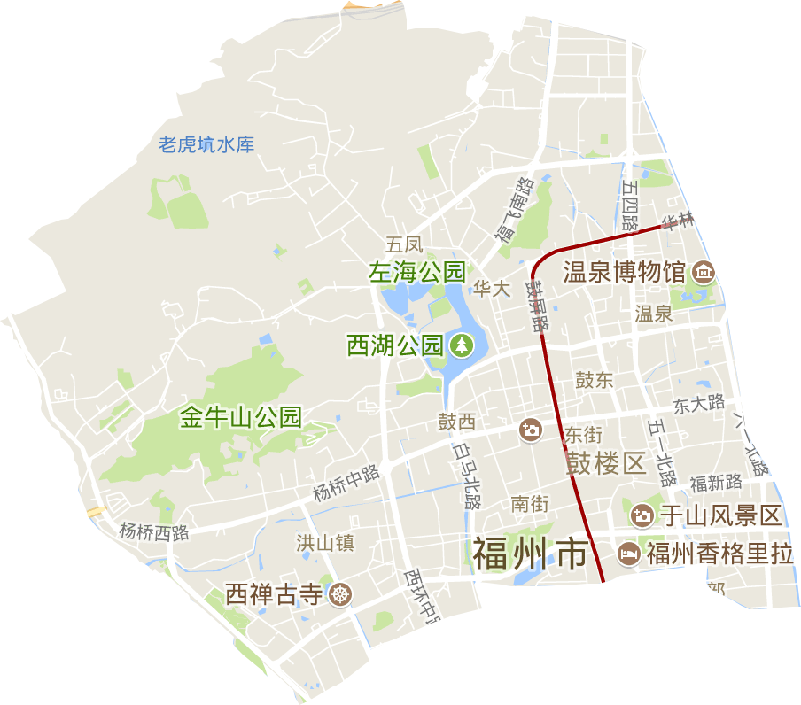 鼓楼区电子地图