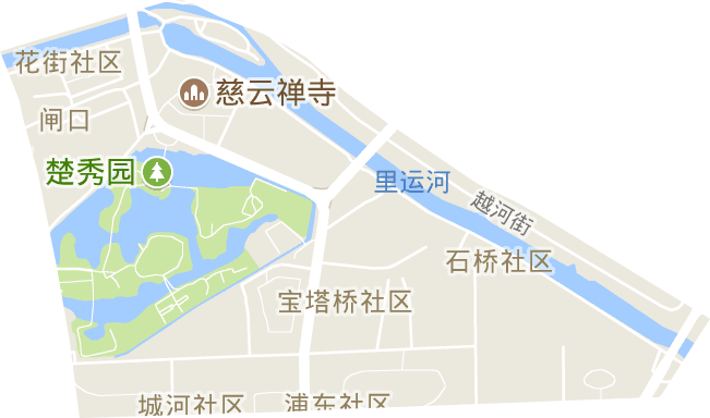 闸口街道电子地图