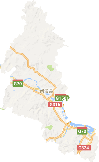 闽侯县电子地图