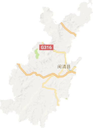 闽清县电子地图