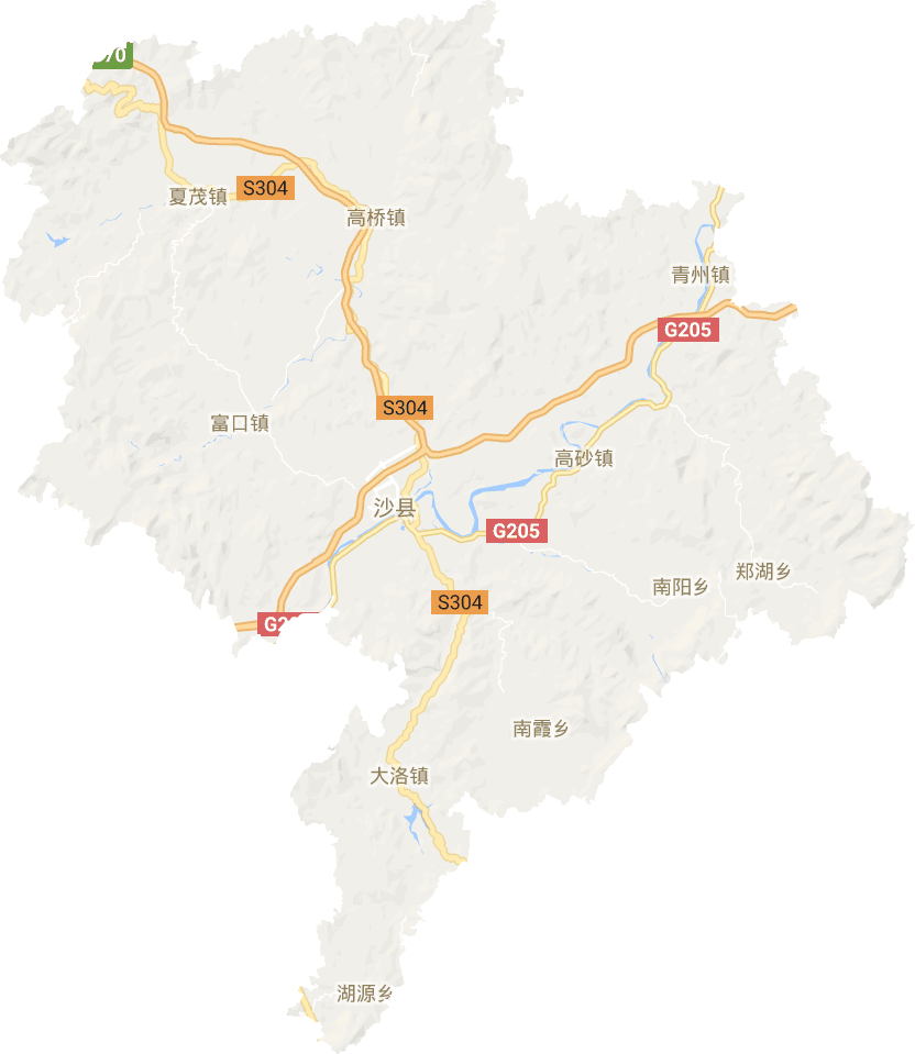 沙县区电子地图