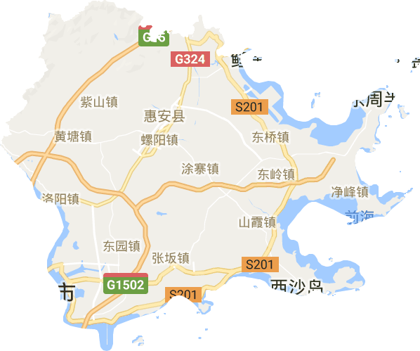惠安县电子地图