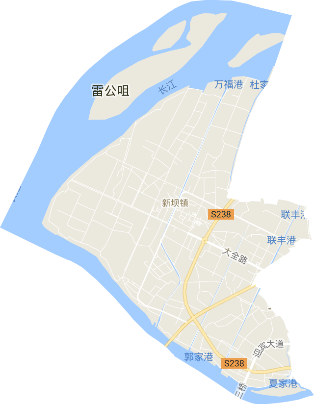 新坝镇电子地图