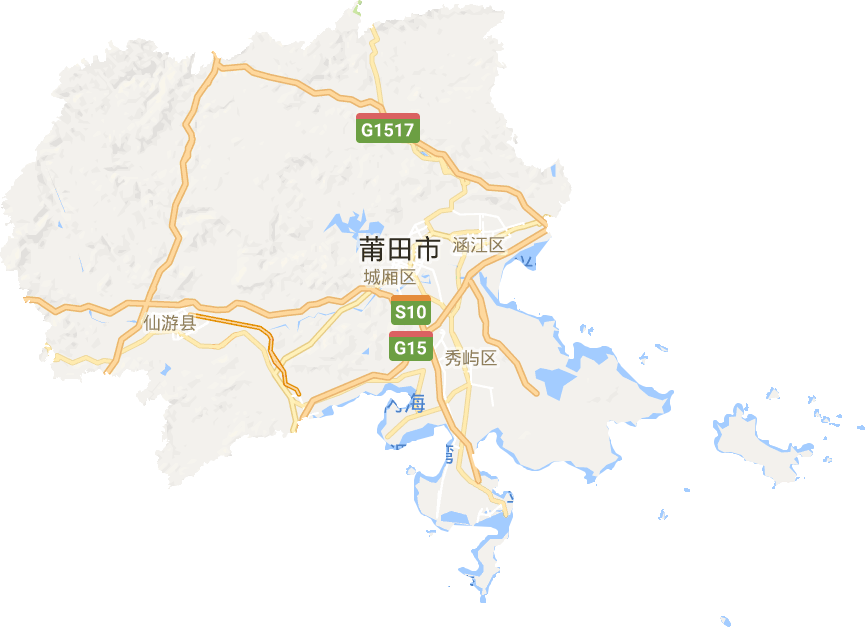 莆田市电子地图