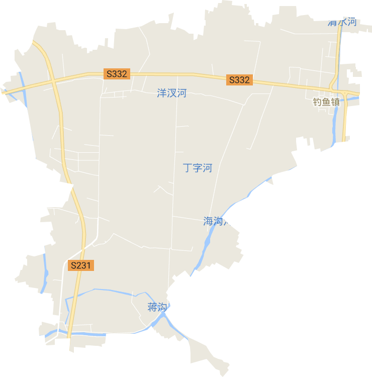 钓鱼镇电子地图