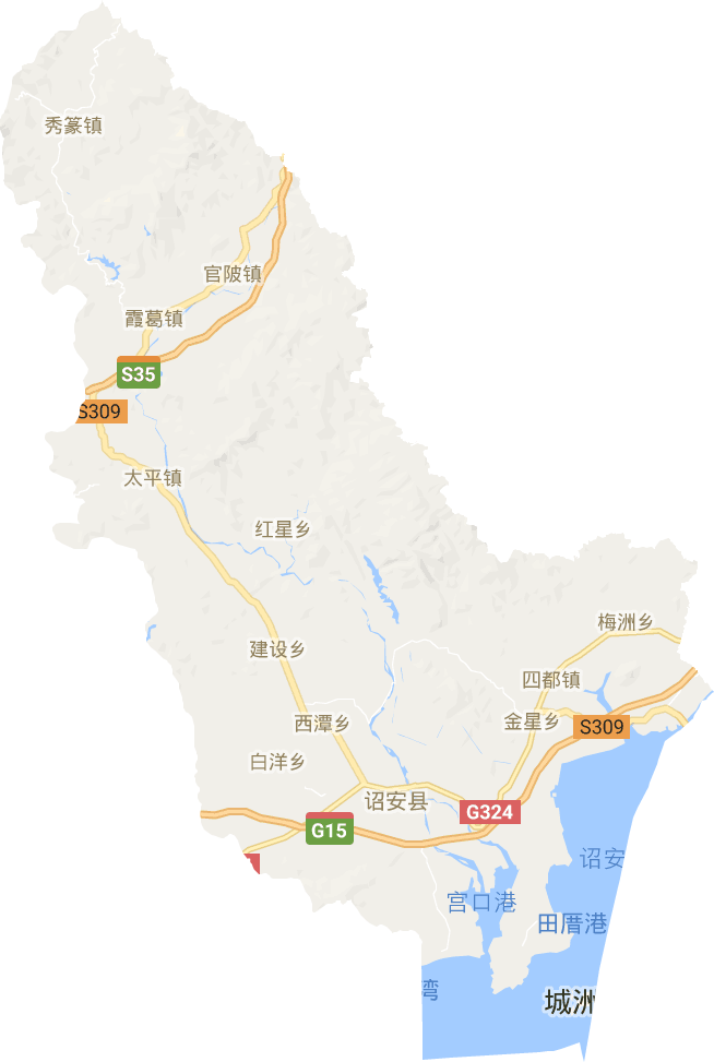 诏安县电子地图