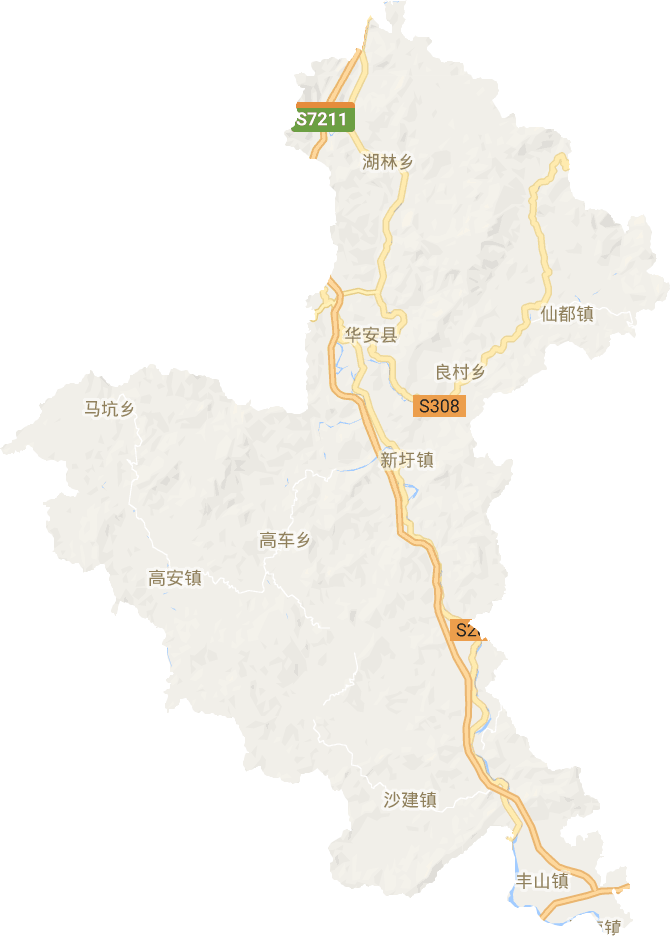 华安县电子地图